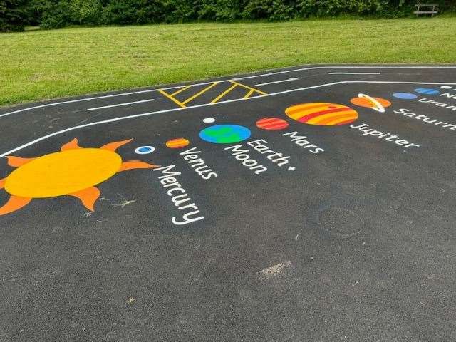 The play area at Harvestfield Recreation Area in Crockenhill before it was vandalised. Picture: Crockenhill Parish Council