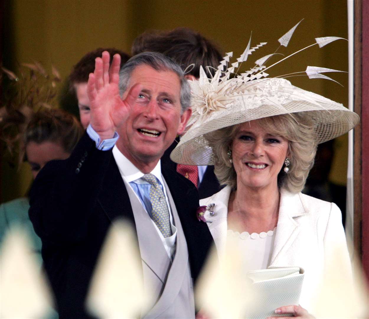 Charles and Camilla on their wedding day (Tum Ockenden/PA)