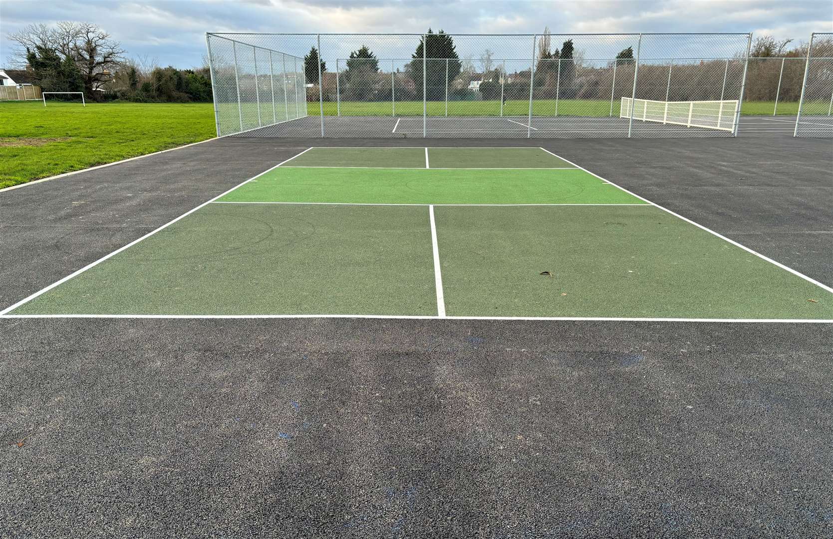 A new pickleball court has been created at the Hythe Road site. Picture: KMG