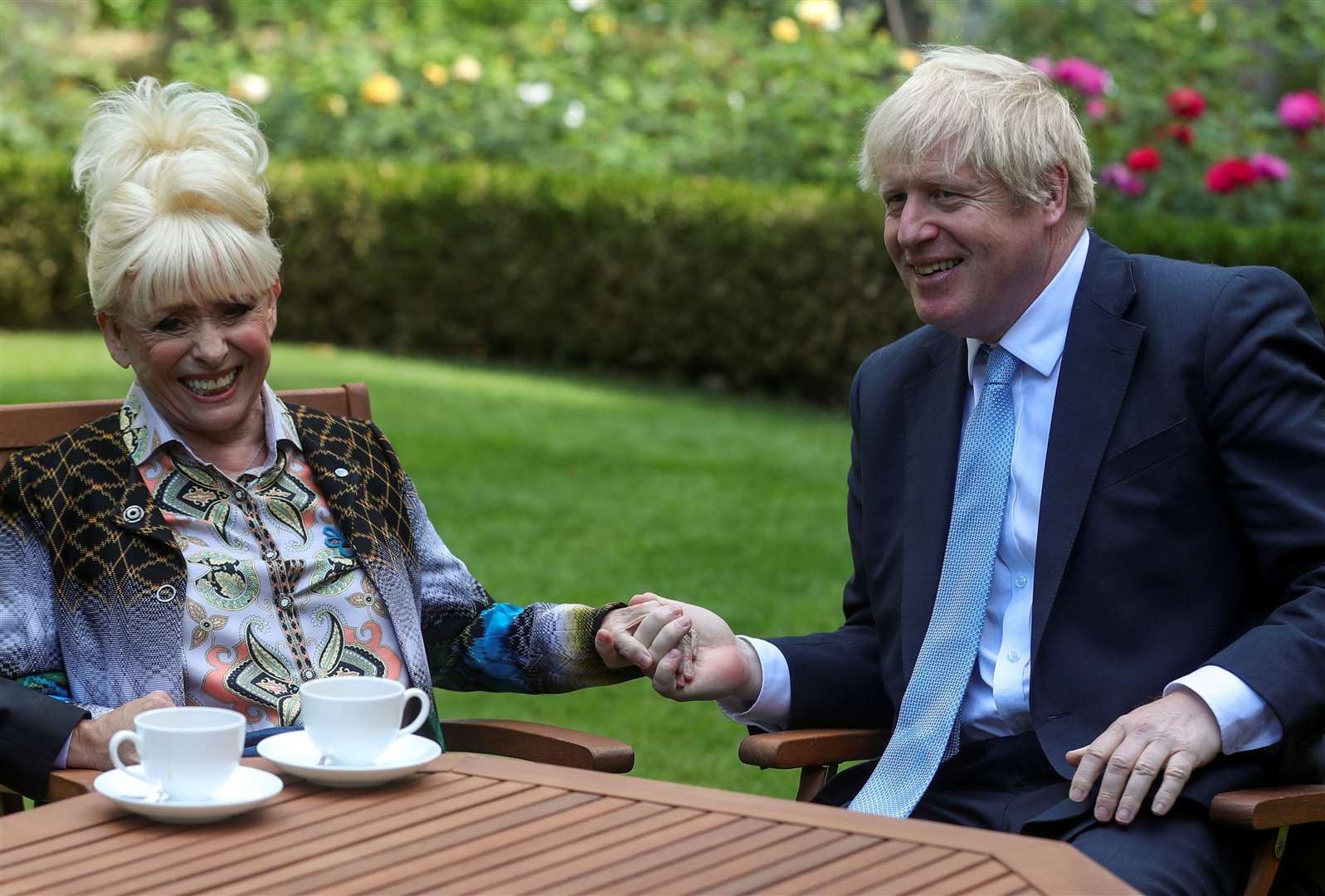 Dame Barbara Windsor met Boris Johnson after she delivered an Alzheimer’s Society open letter, calling on him to address the ‘devastating state’ of dementia care (Simon Dawson/PA)