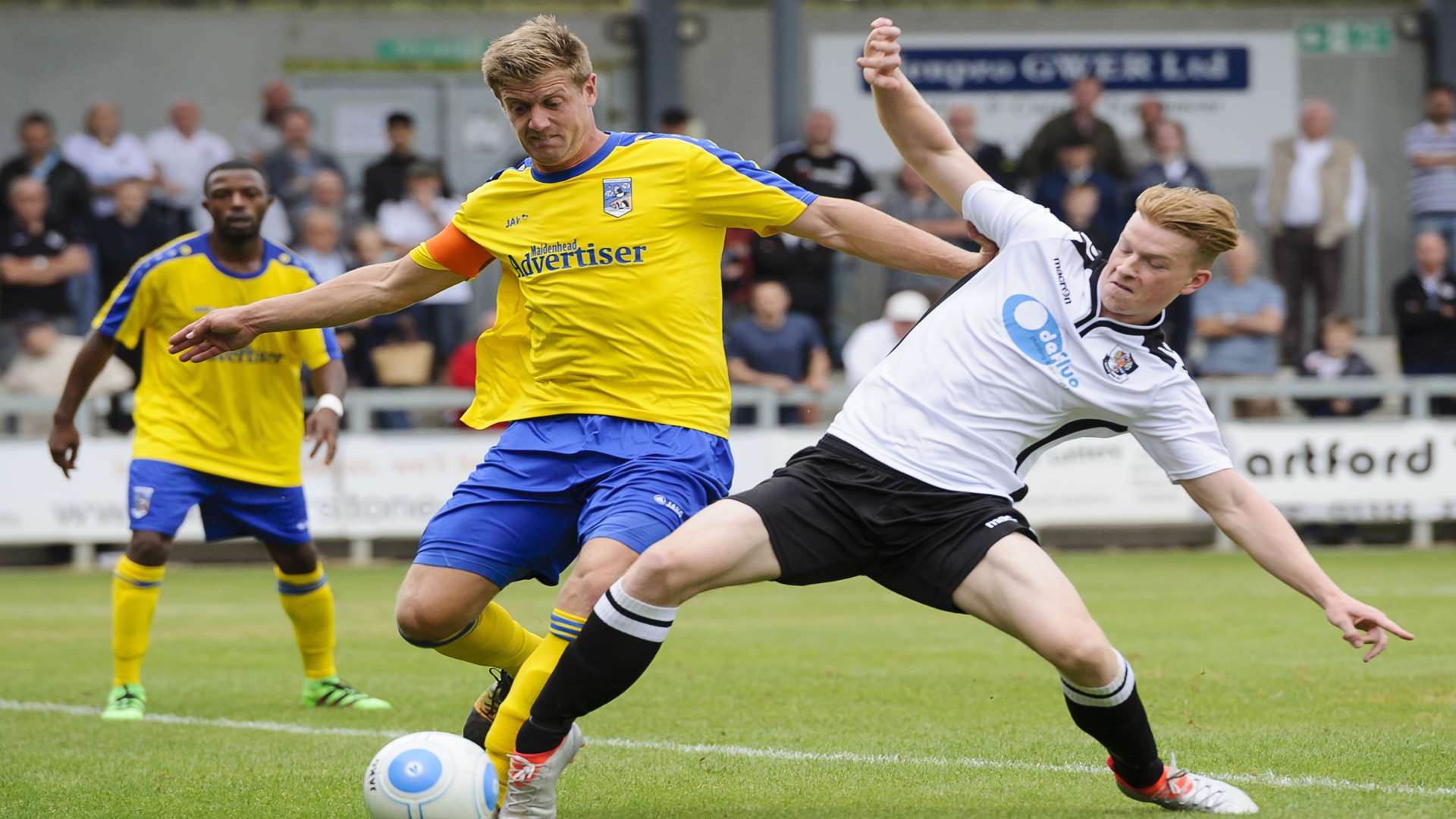 Ben Francis, right, is out on loan but Darts boss Tony Burman will be happy to call on the youngster if needed Picture: Andy Payton