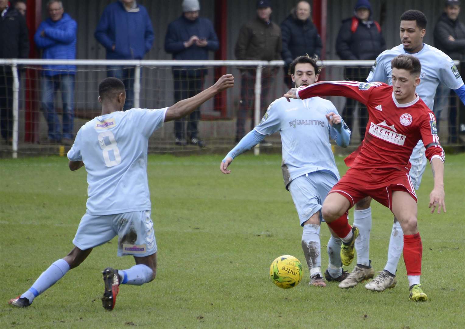 Darren Oldaker enjoyed a loan spell at Hythe last season Picture: Paul Amos