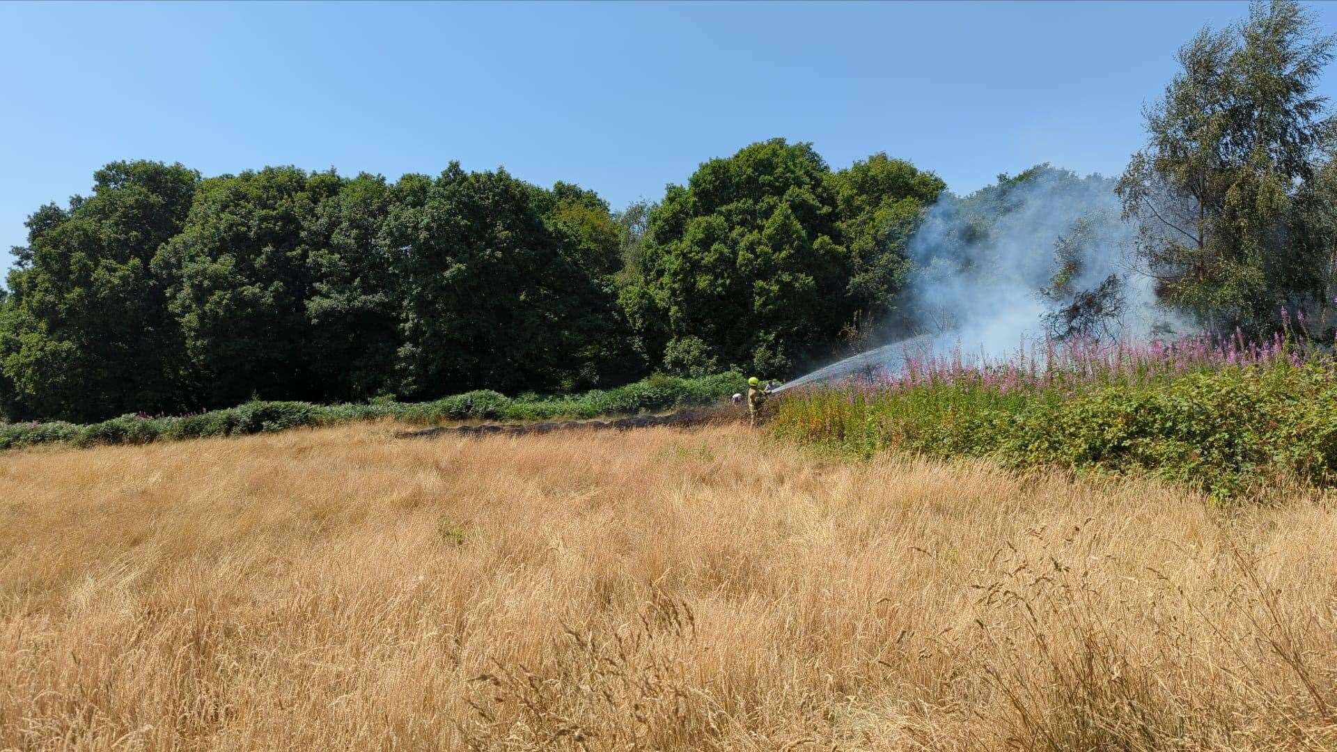 There were four fires reported across the Tunbridge Wells area on Tuesday. Picture: Shilling Snaps