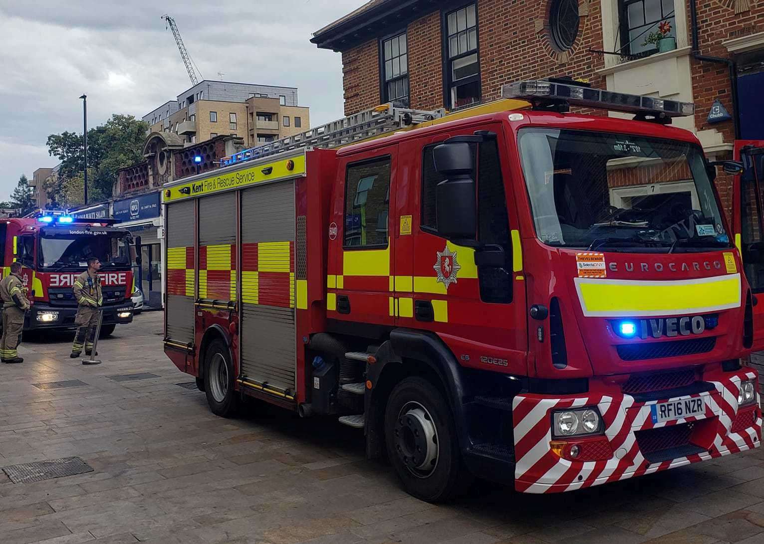 Firefighters were called to the scene in Dartford. Picture: Sezgin Akçelik