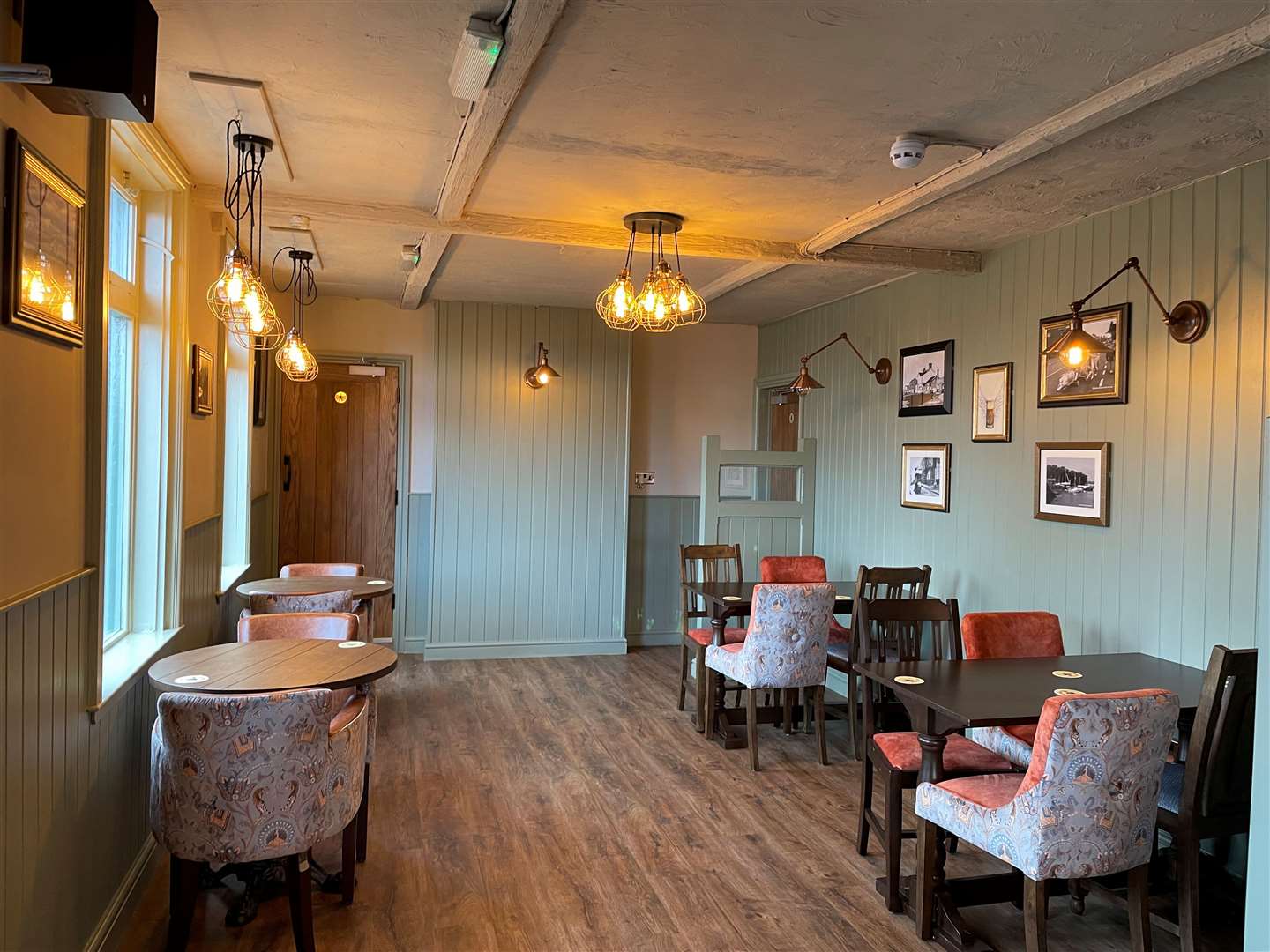 Inside the newly refurbished The Angel which is now closed