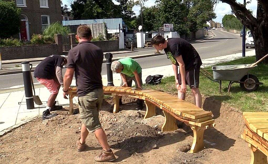 Cllr Scollard hopes the bench will encourage people to talk to each other