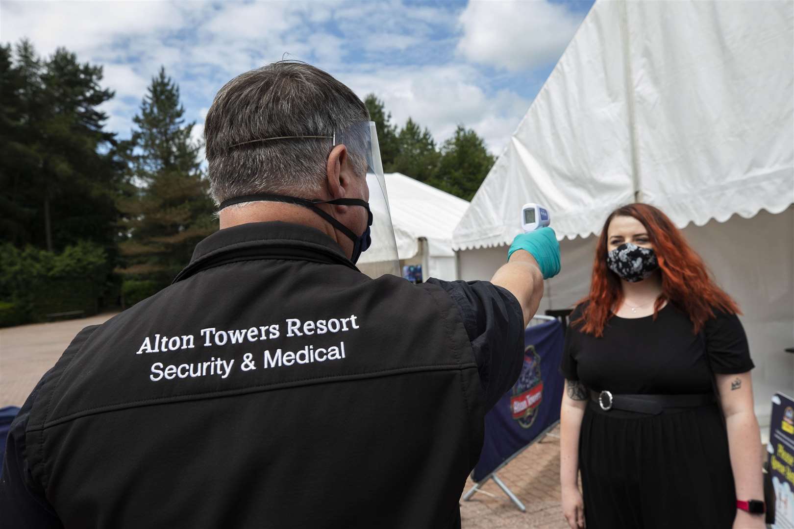 Temperature checks have been introduced in the park (Fabio De Paola/PA)