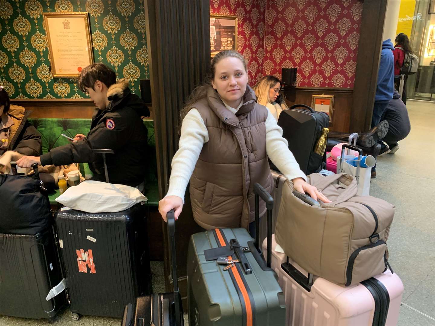 American tourist Nicole Carrera and her husband Christopher had planned to see in the new year at Disneyland Paris (Lucas Cumiskey/PA)