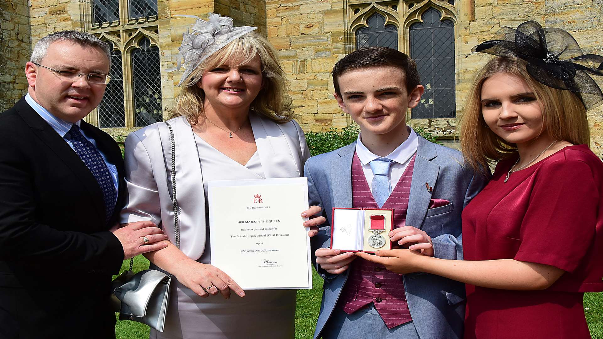 Gary, Donna, Jonjo and Megan Heuerman