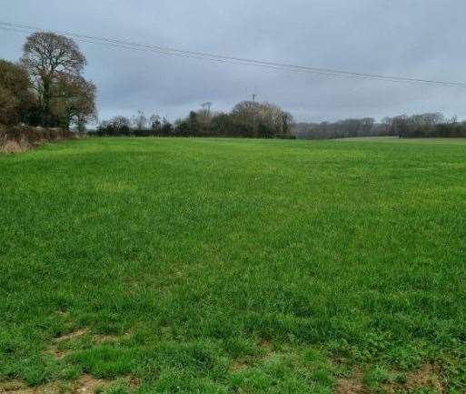 The proposed site in Blandred Farm, Acrise, near Folkestone. Picture: Kim Gower