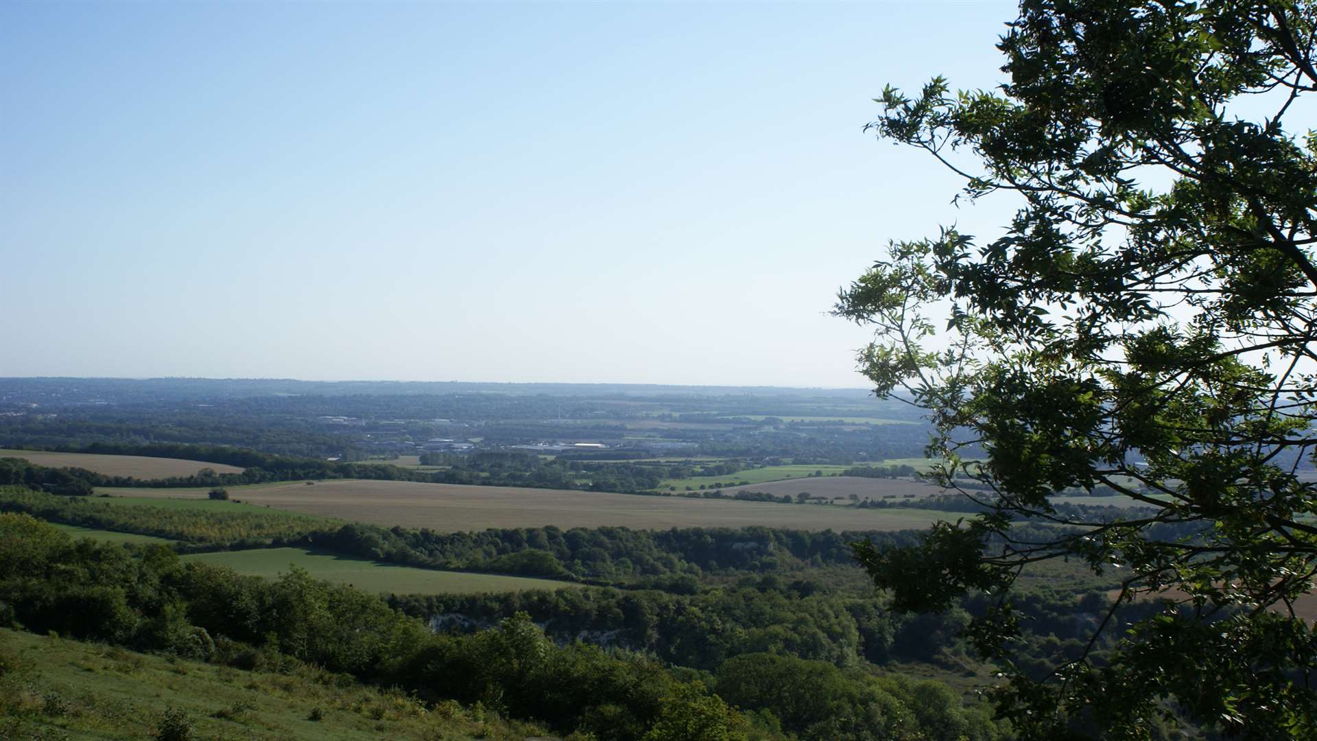 A view of Burham and Wouldham Down. Picture: Kent Wildlife Trust