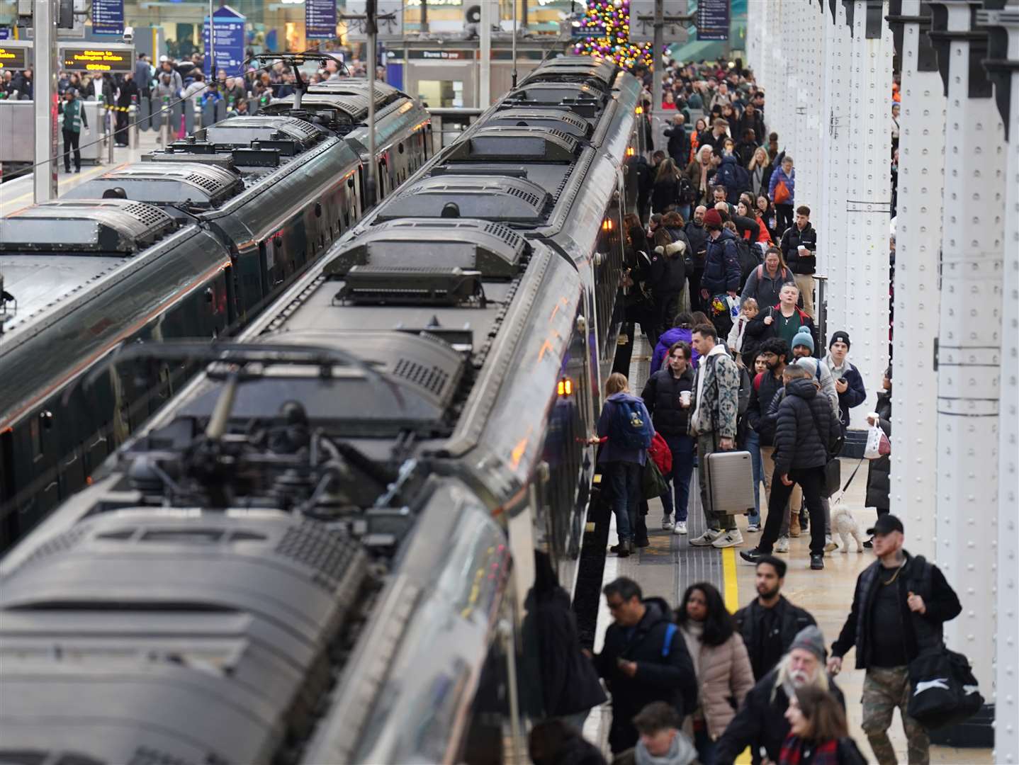 All lines serving London Paddington are blocked following the incident in the Slough area on Thursday morning (James Manning/PA)