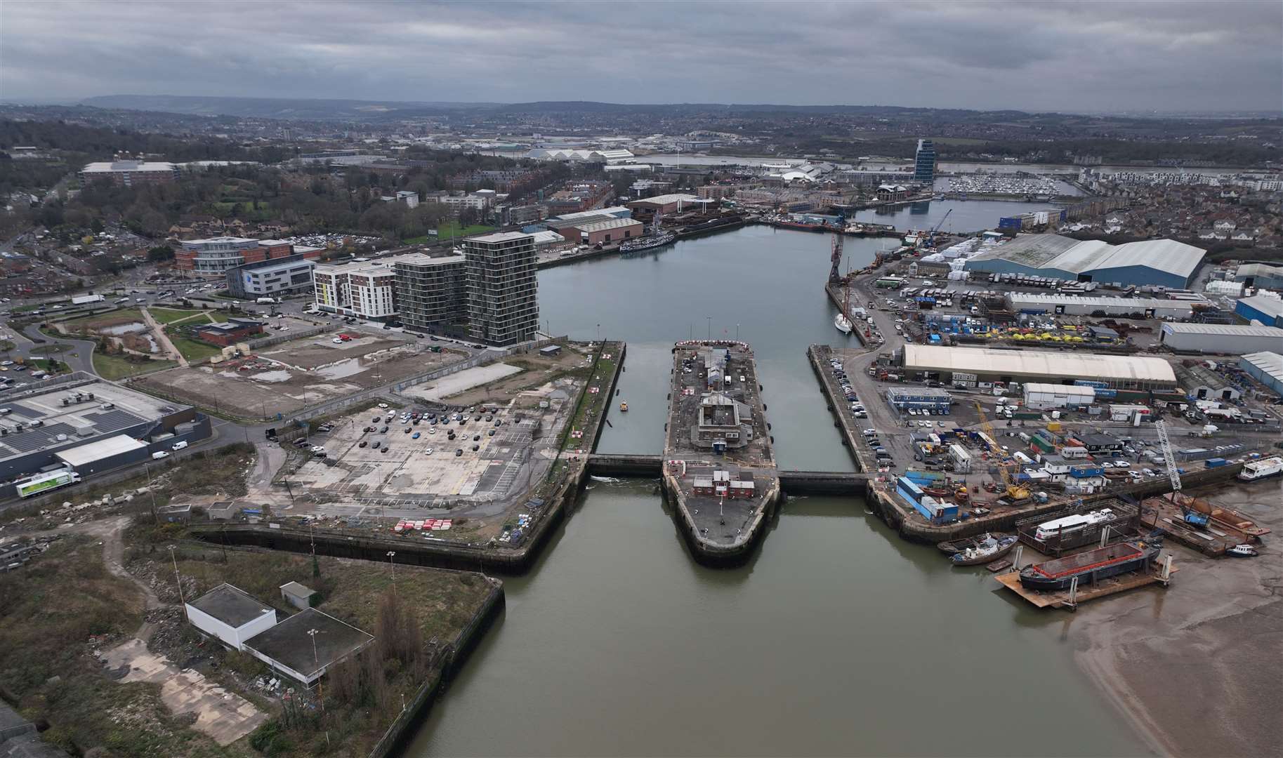 Chatham Docks and the wider Local Plan will be a significant challenge in the next year. Picture: Phil Drew