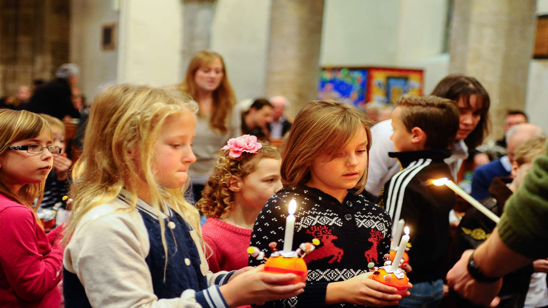 A recent Christingle service at St Mildred's Church, Tenterden