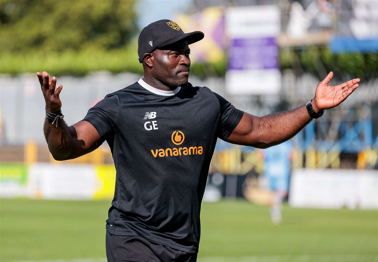 Maidstone United manager George Elokobi. Picture: Helen Cooper