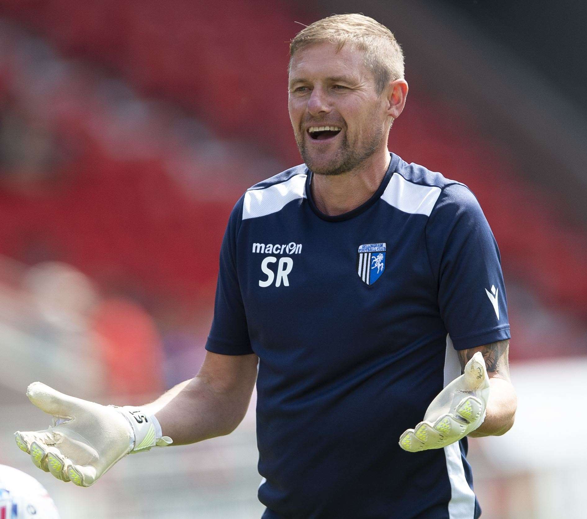You want me on the bench? Gills goalkeeping coach Simon Royce, 48, answered the call at Oxford after injury ruled out Jack Bonham's understudy Joe Walsh Picture: Ady Kerry