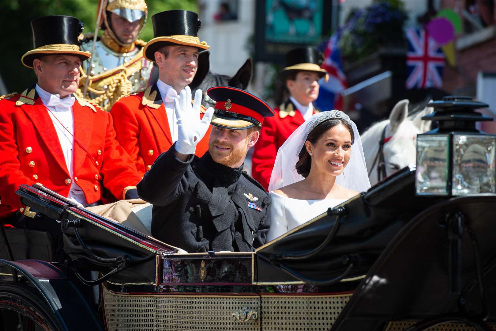 The new Duke and Duchess of Sussex. Credit: Sgt Paul Randall, MOD (2084567)