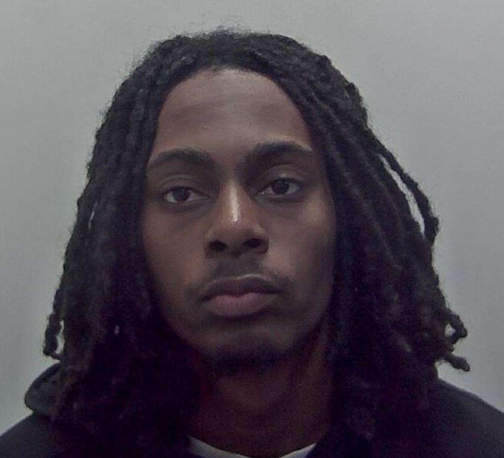 Rashaan White has been jailed for six years after stabbing a man in Canterbury. Picture: Kent Police