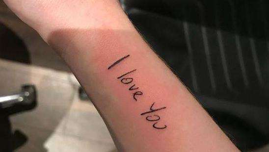 Becca's tattoo is in Dan's handwriting (5394771)