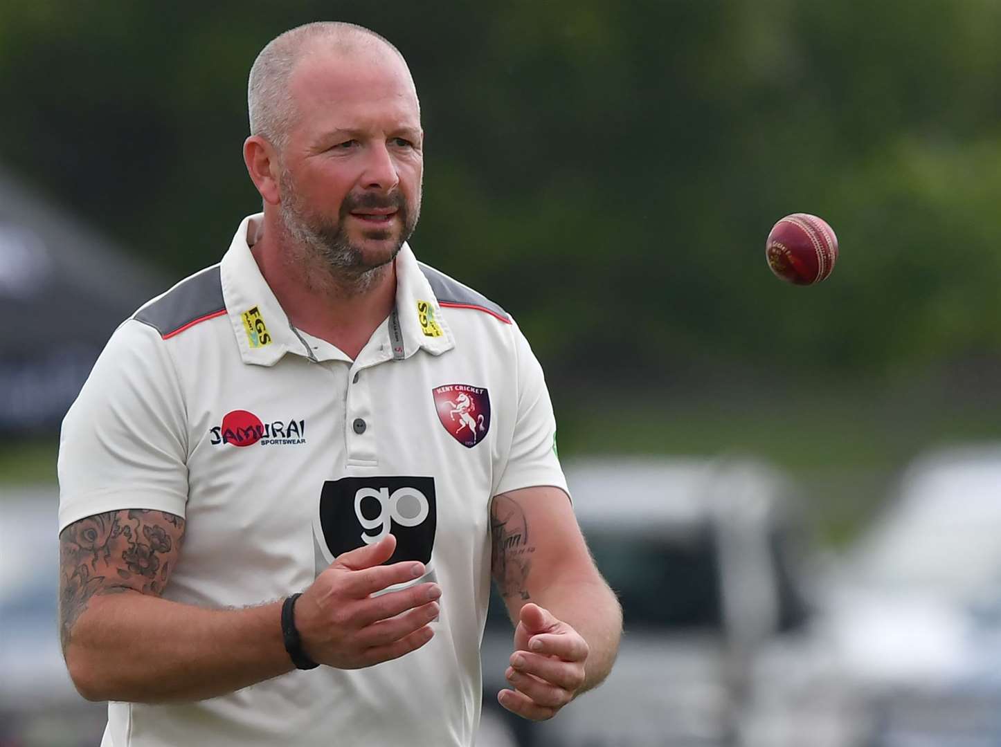 Darren Stevens took 4-41 for Kent against Surrey. Picture: Keith Gillard