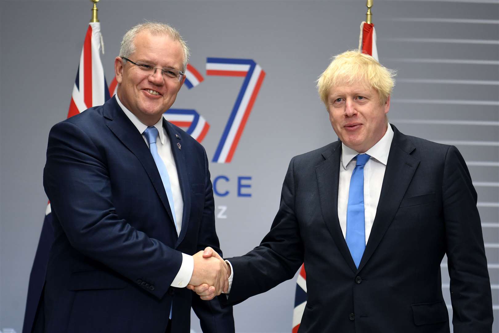 Australian Prime Minister Scott Morrison (left) has ordered enough doses of the vaccine being developed by Oxford for every Australian (Neil Hall/PA)