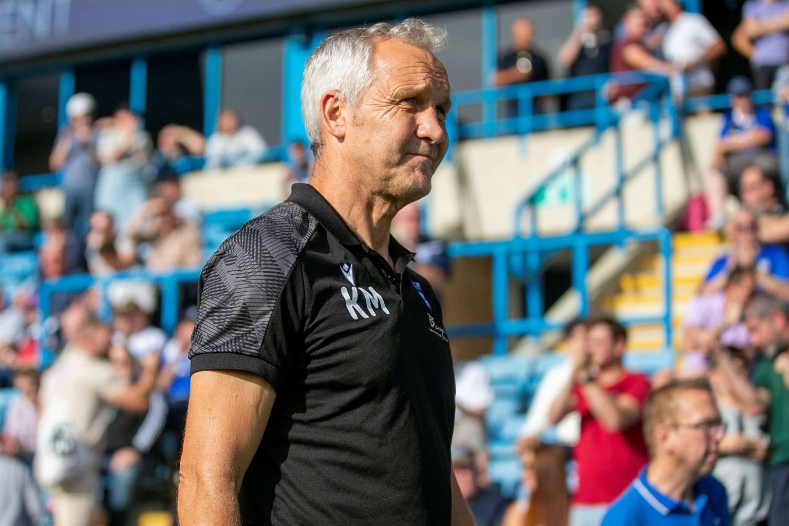 Keith Millen took charge last Saturday as Gillingham beat MK Dons Picture: @Julian_KPI