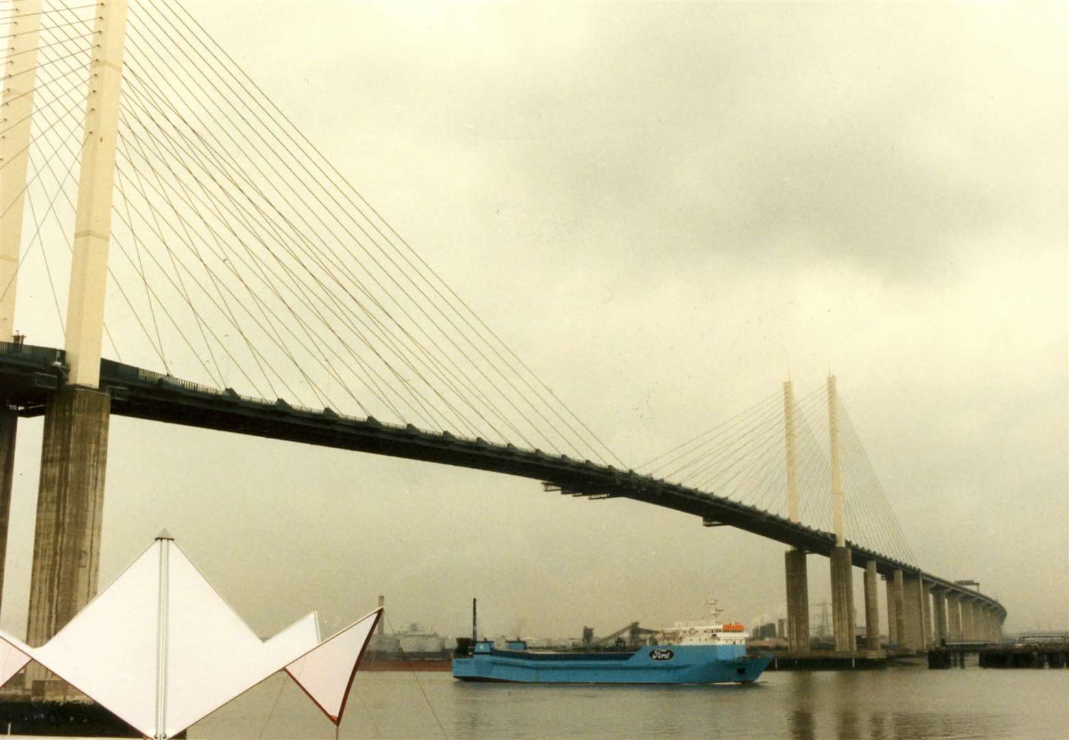 The bridge shortly before the official opening