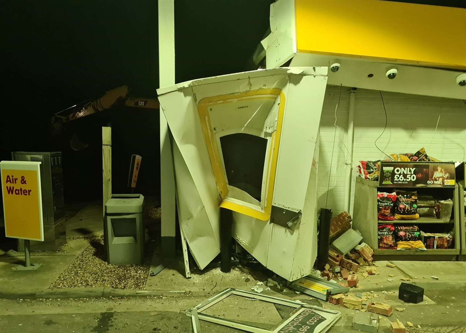 A cash machine has been stolen from a service station. Picture: Kent Police