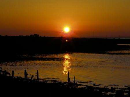 Sunset photo at Oare