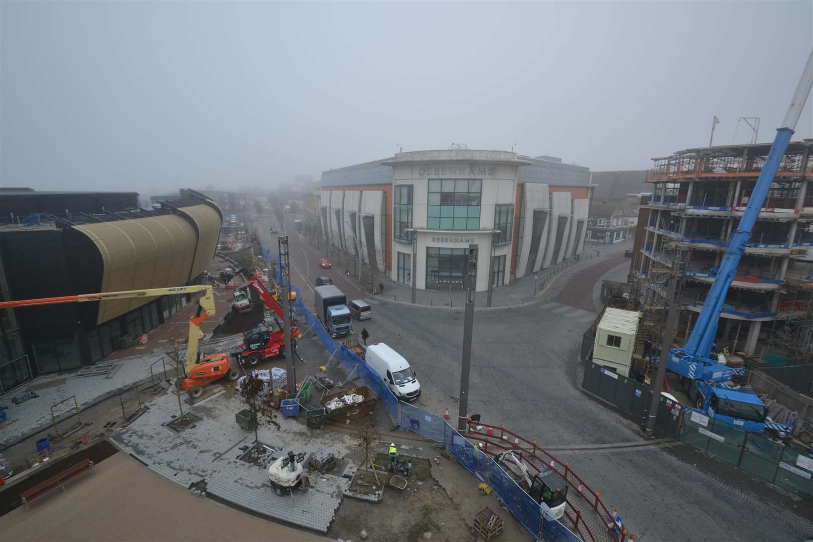 County Square and the new Trafalagar House extension overlooks the development. Picture: Steve Salter