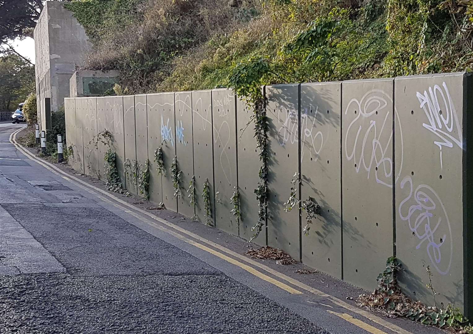 Graffiti on the Road of Remembrance in Folkestone