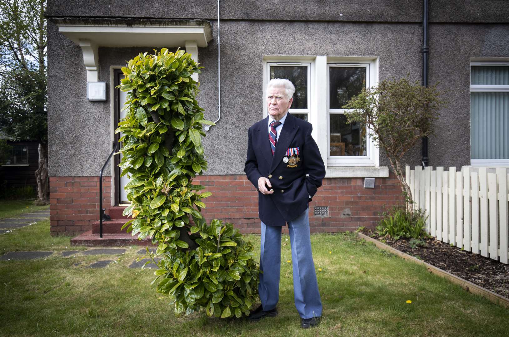 Bomber Command veteran Alistair Lamb at his home in Stirling (Jane Barlow/PA)