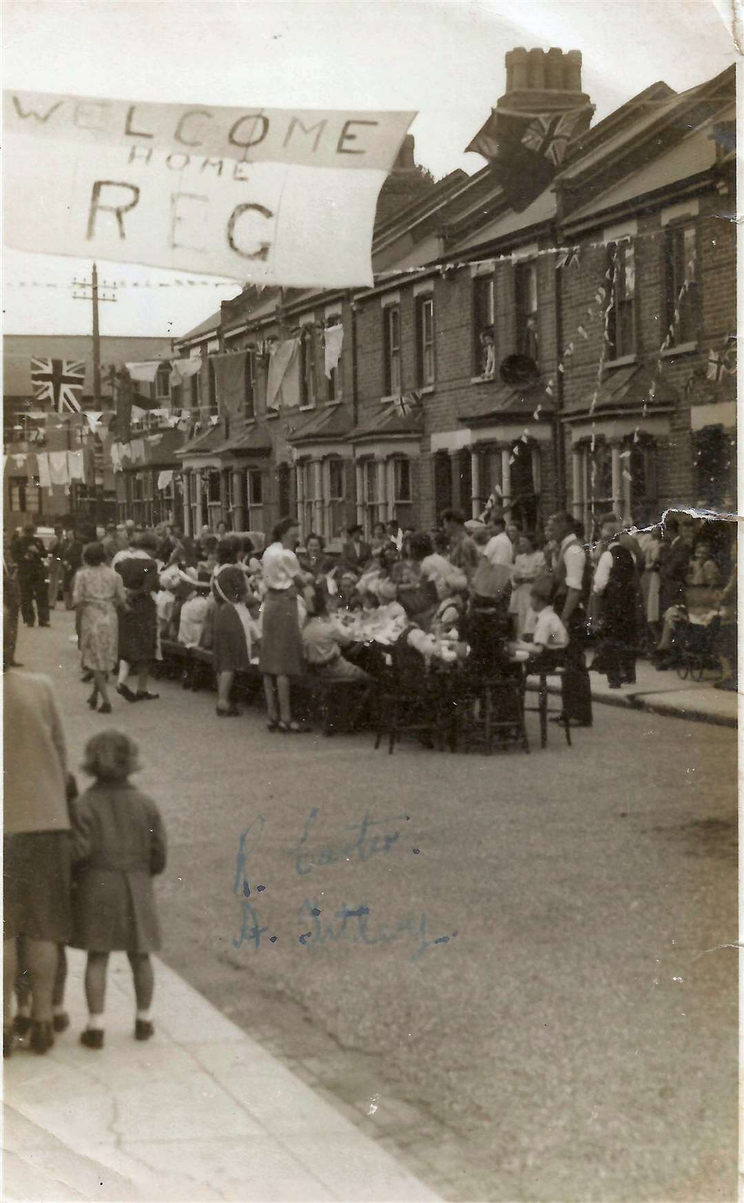 VE Day, 1945 – a street party in Lynton Road South, Gravesend