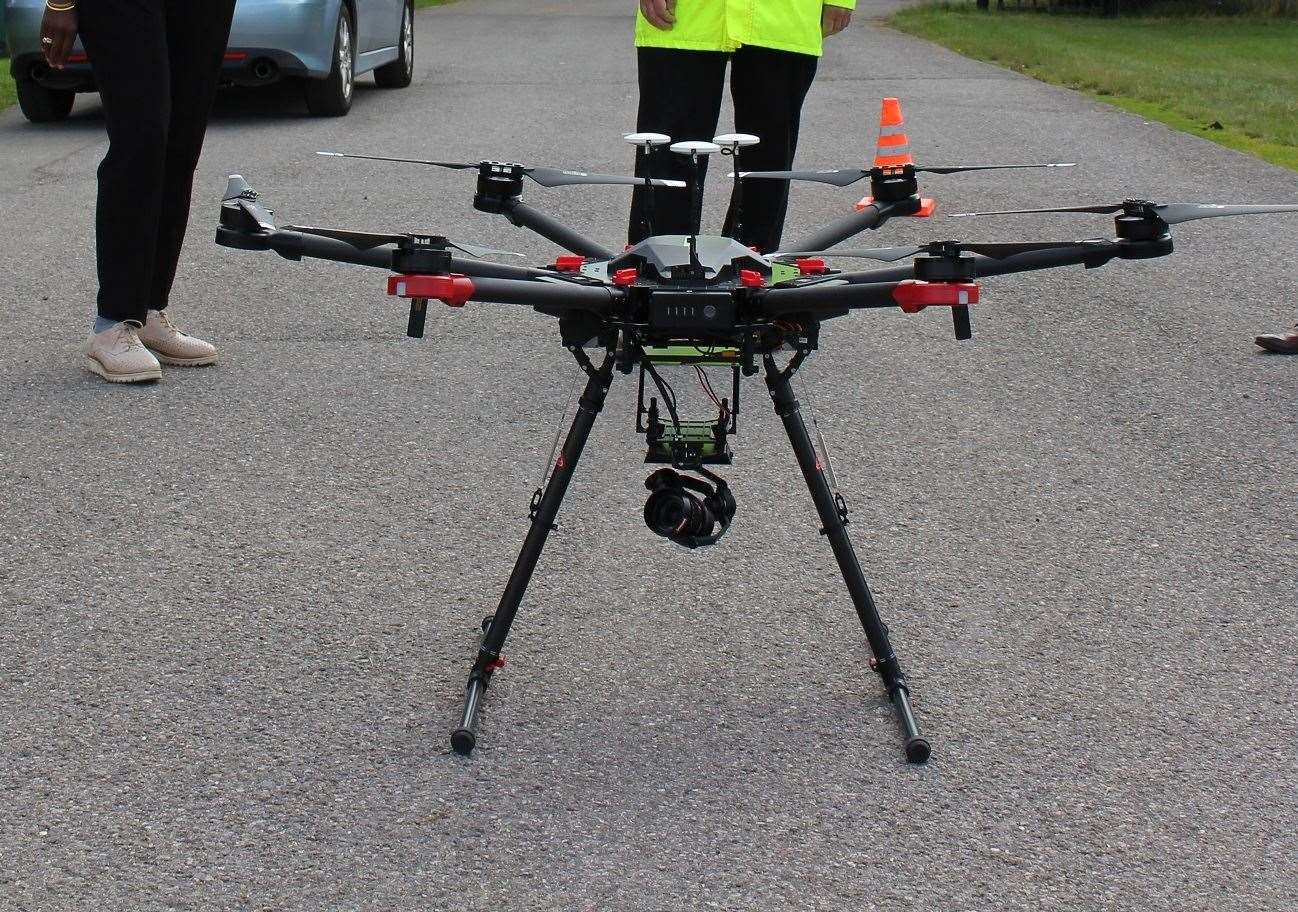Drones will be used to help with the pothole problem. Picture: Kent County Council