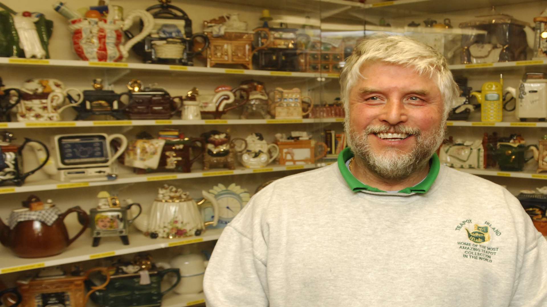 Keith Blazye of Teapot Island at Yalding, near Maidstone