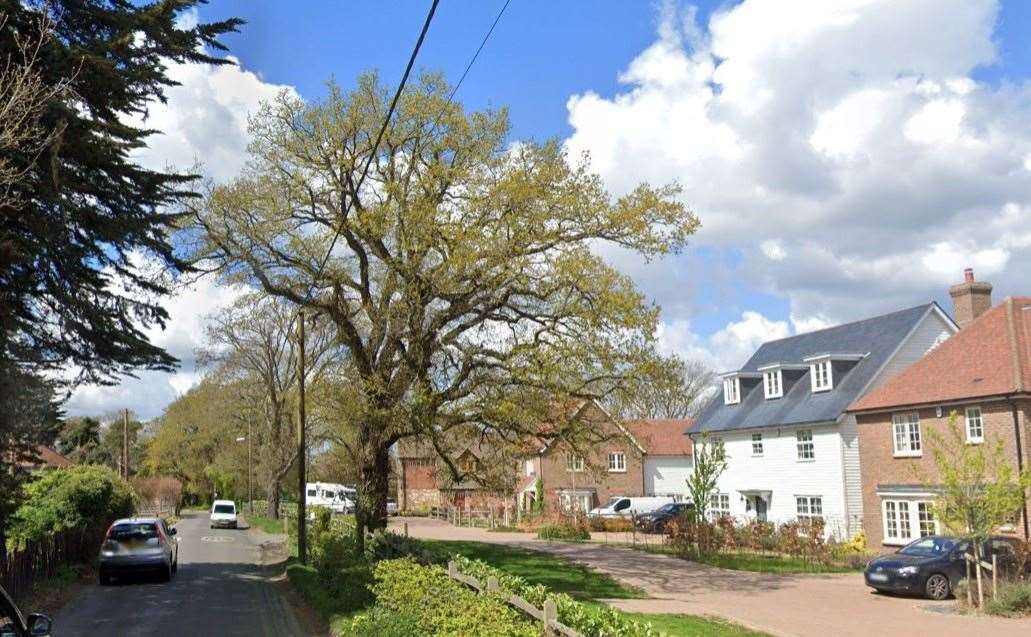 Tyler Booth and Jasmine Wilson have been sentenced after burgling a property in Chartway Street, Sutton Valence. Picture: Google Street View