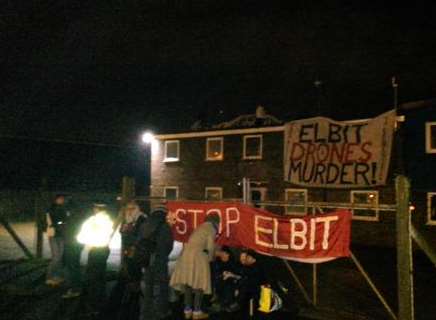 Protesters at the Instro Precision site in Broadstairs in February. Picture: Raimo Kangasniemi