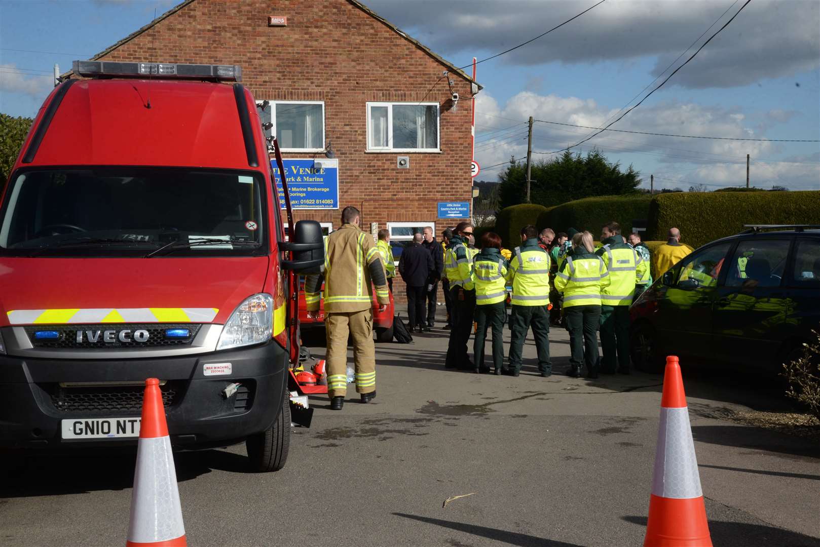 Emergency services helped evacuated people from the worst hit areas. Picture: Chris Davey