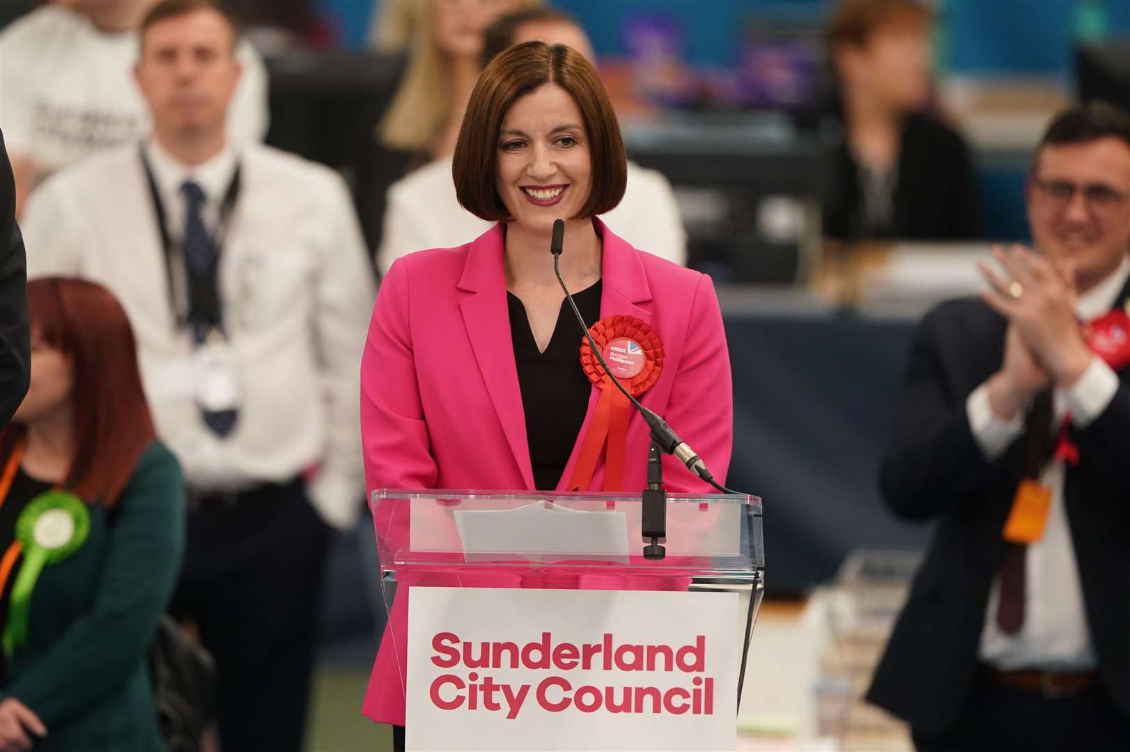 Labour shadow education secretary Bridget Phillipson was the first MP to secure their seat after winning the Houghton and Sunderland South constituency (Owen Humphreys/PA)