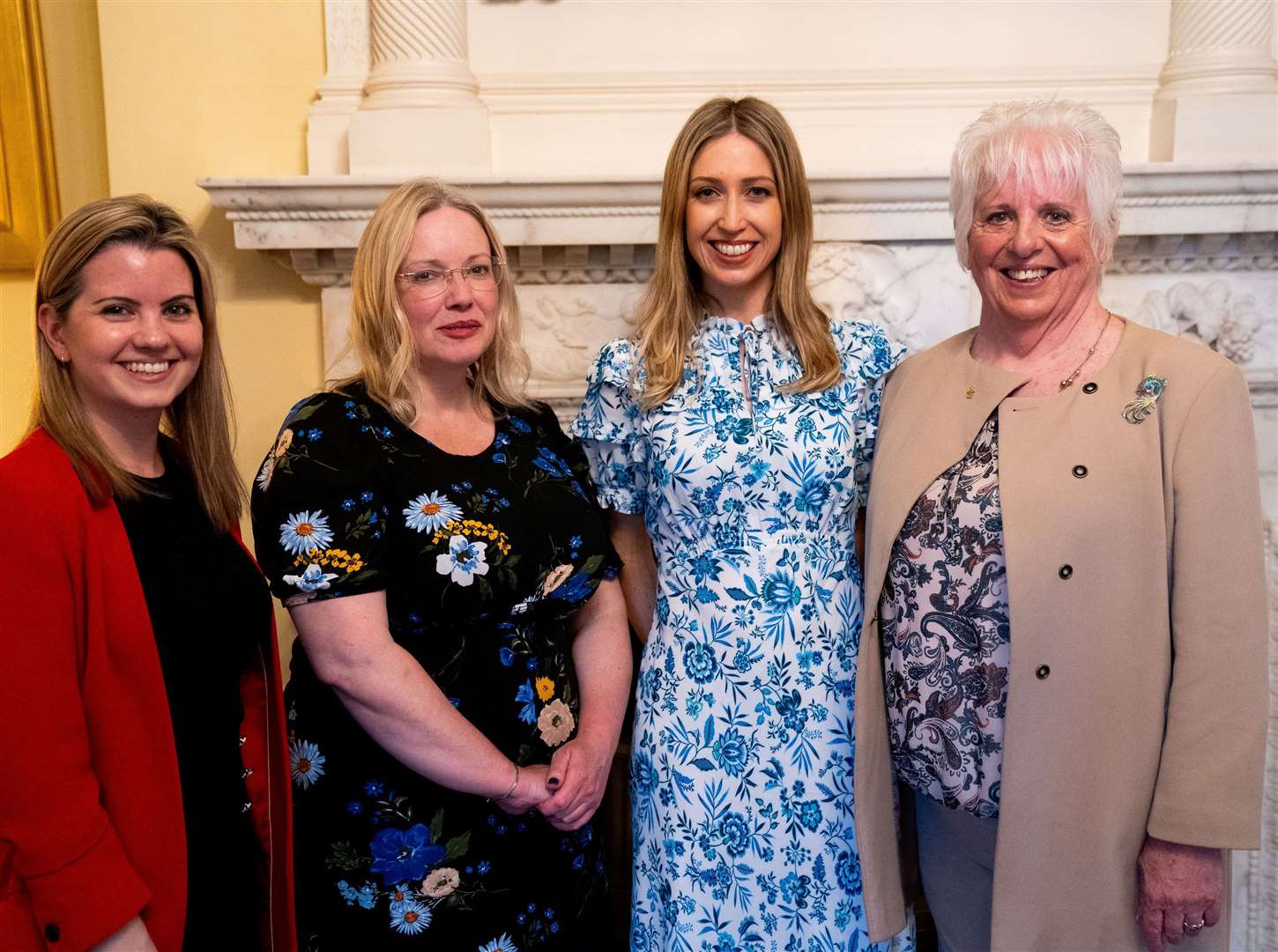 From left: Aisha Cuthbert, Danielle Hoynes Randall, Sevenoaks MP Laura Trott and Linda Ludgrove at Number 10. Picture: Sittingbourne and Sheppey Conservative Party