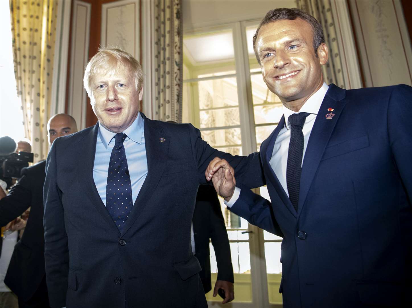 Prime Minister Boris Johnson spoke to French President Emmanuel Macron on Sunday regarding planned quarantine measures (Andrew Parsons/PA)