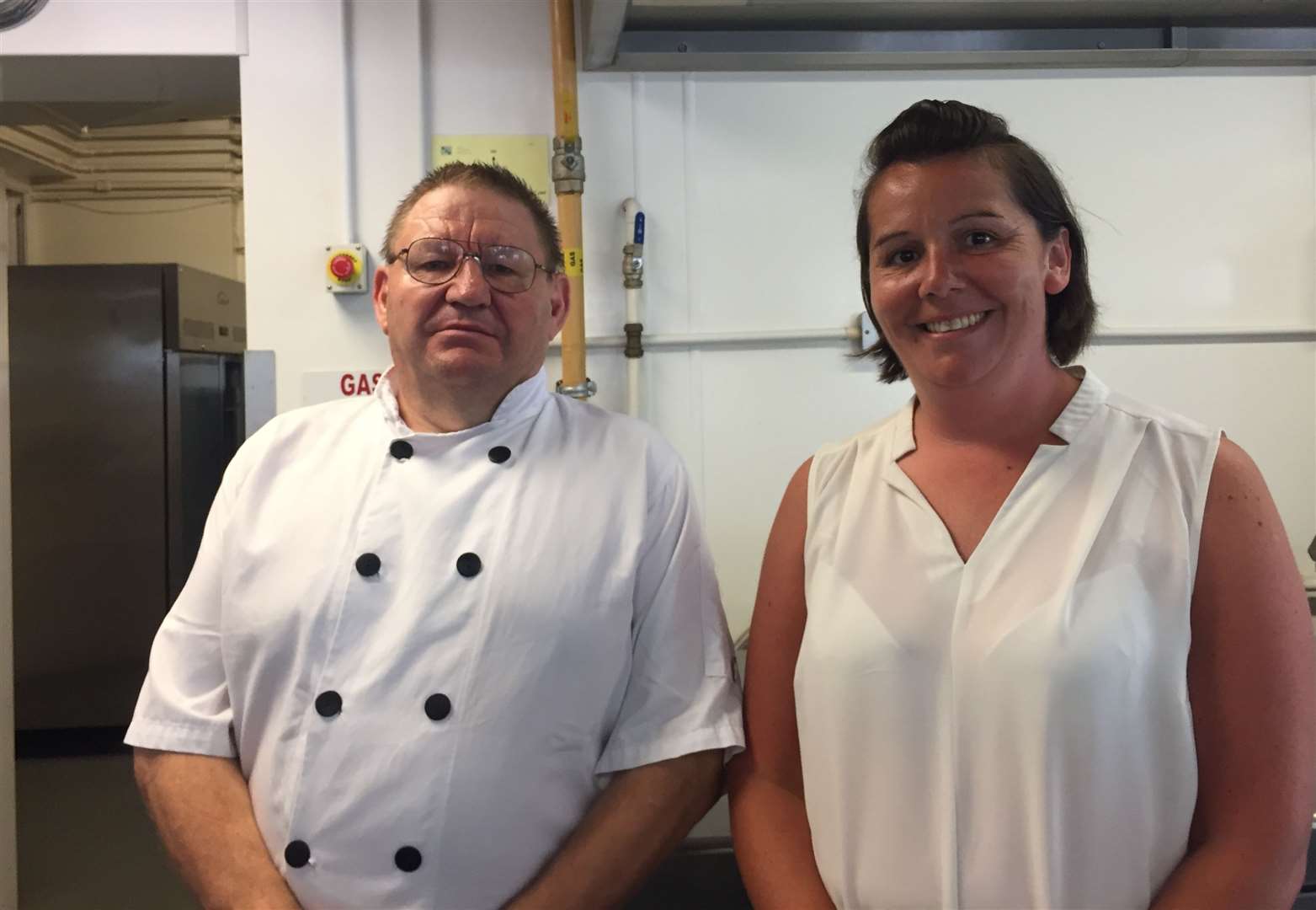 Head chef of Precincts, Mark Williams and director of catering, Kerry Reed