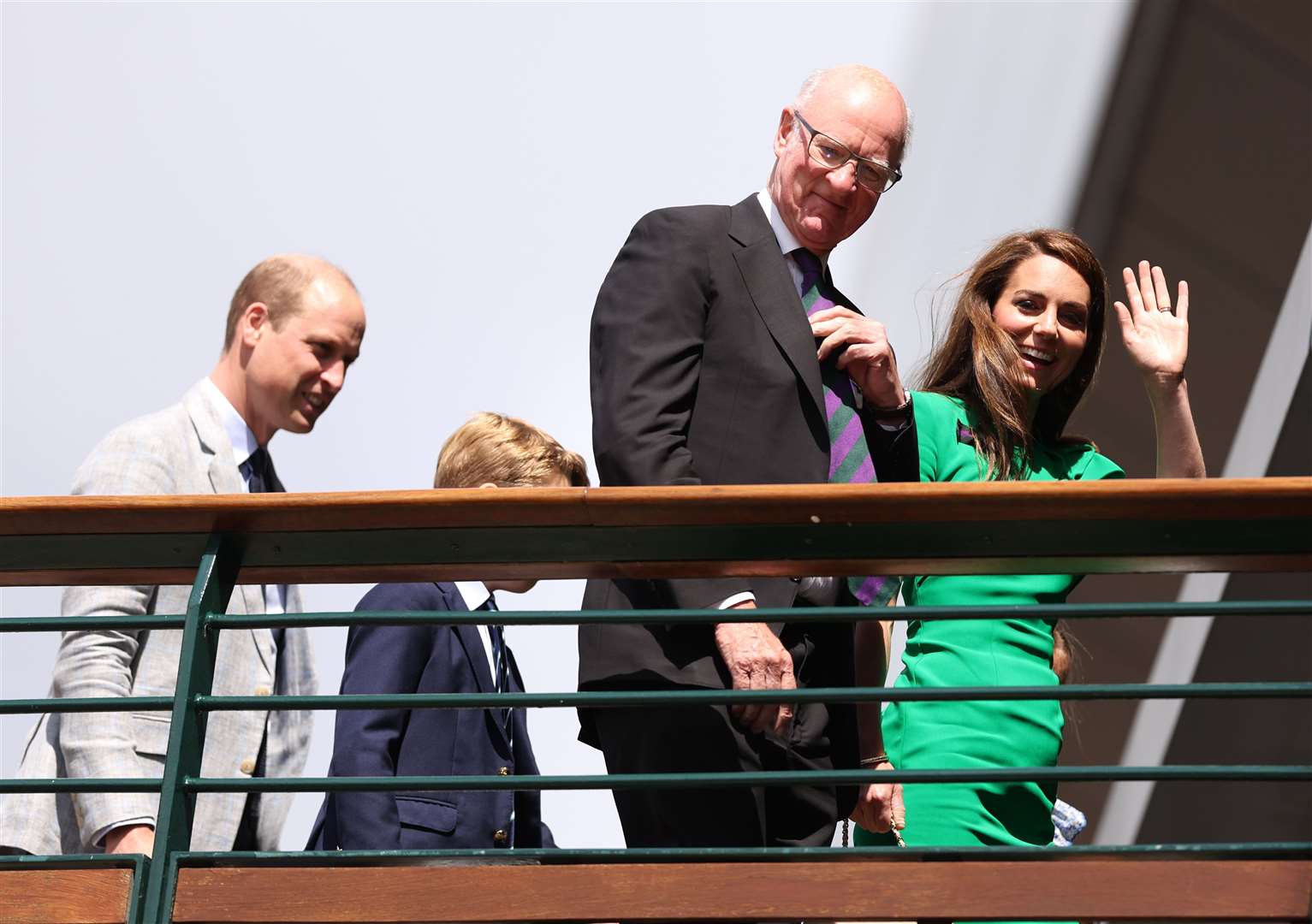 The Waleses arrive at Wimbledon for the tournament’s final day (Steven Paston/PA)