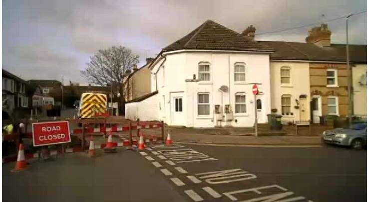 The closure at Hackney Road