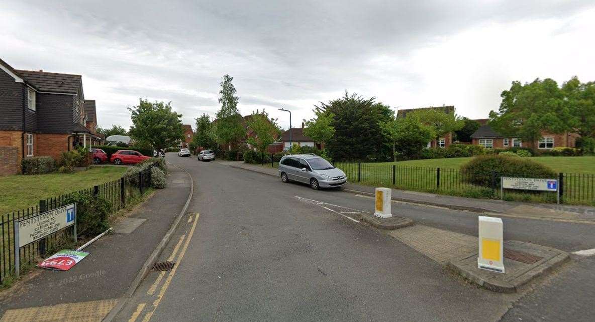 The house fire was in Pentstemon Drive, Swanscombe. Picture: Google