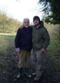 Richard Plummer before his accident in Bali, with dad Eric