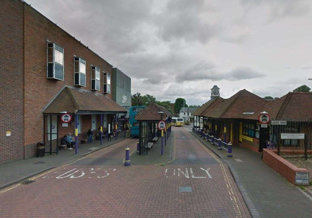 The mum-of-two had been waiting for the Number 8 at Sevenoaks bus station. Picture: Google