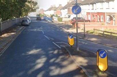 The fox was found in Palmerston Road, Chatham. Picture: Google Street View