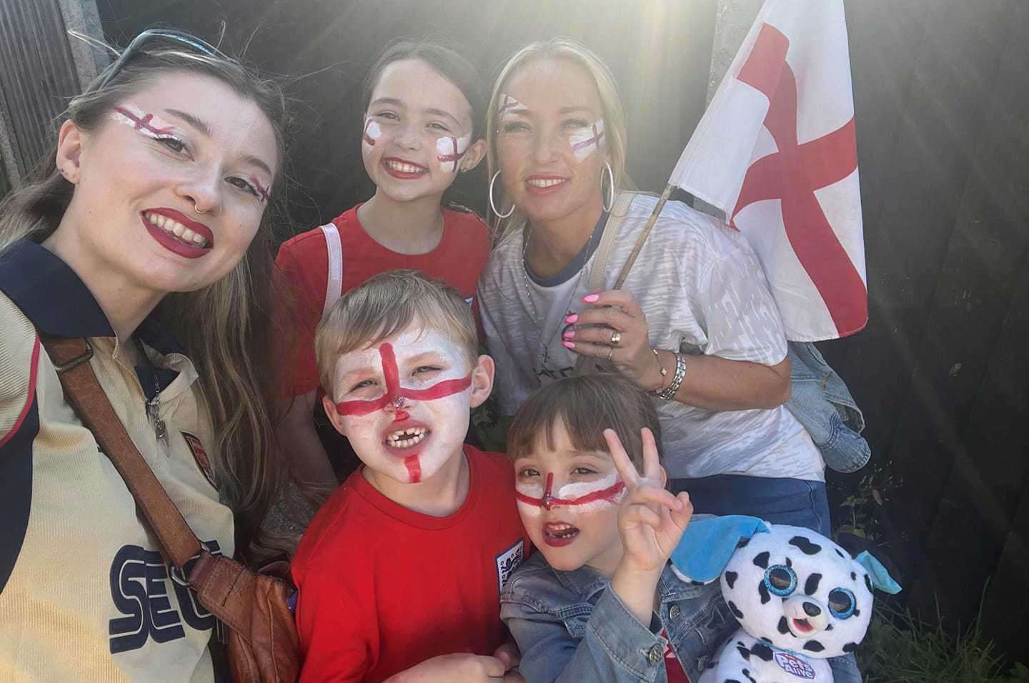 England fans at the Rose in Bloom pub in Whitstable