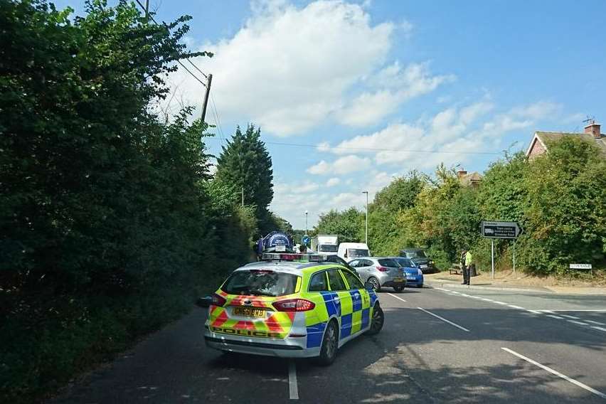 The A2 was blocked after the crash. Credit: Jon Parker